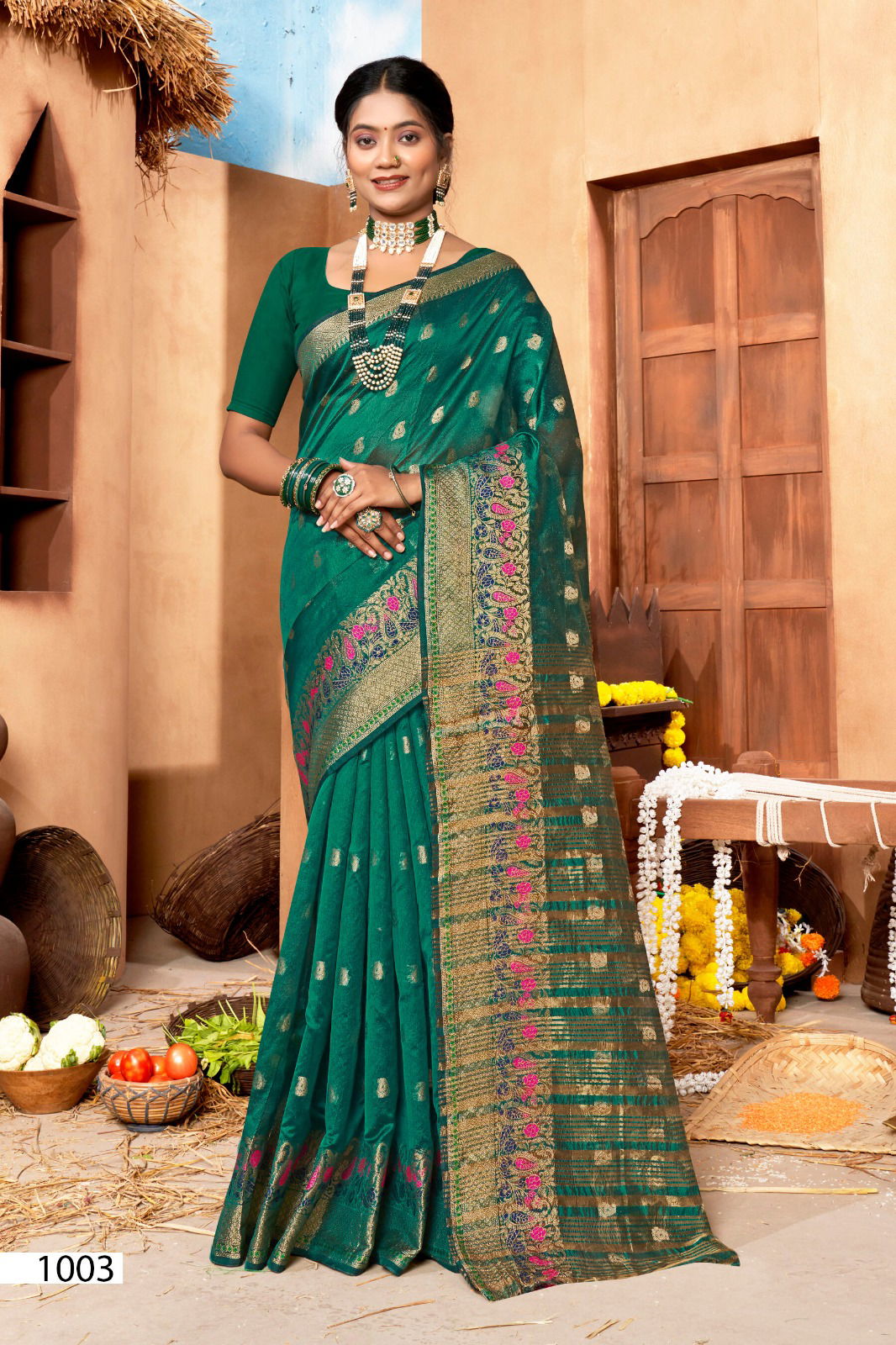Sakhi Saheli 1 By Saroj 1001 To 1006 Designer Sarees Wholesale Market In Surat With Price
